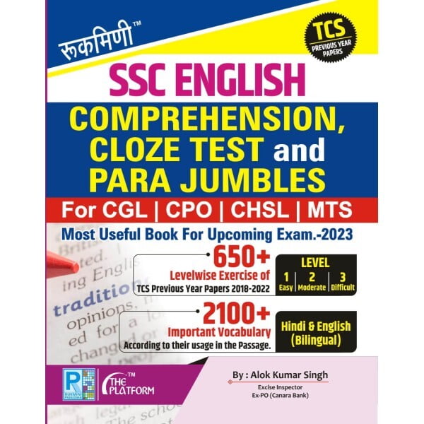 SSC ENGLISH COMPREHENSION, CLOZE TEST and PARA JUMBLES | TCS PREVIOUS YEAR PAPERS | For CGL | CPO | CHSL | MTS SSC ENGLISH COMPREHENSION, CLOZE TEST and PARA JUMBLES | TCS PREVIOUS YEAR PAPERS | For CGL | CPO | CHSL | MTS